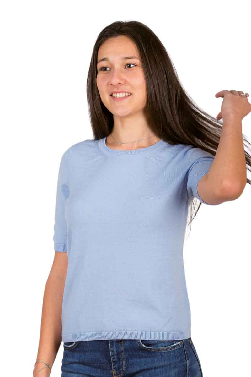 Pull en laine mérinos col rond