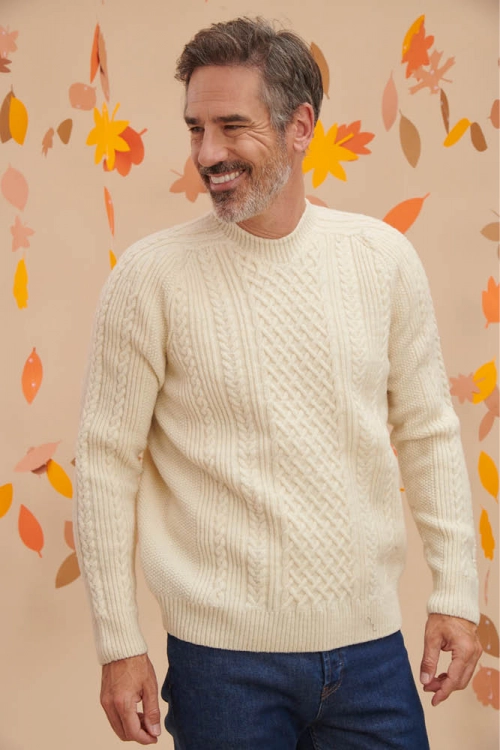 Pull laine merinos arles torsade homme pastpth 3