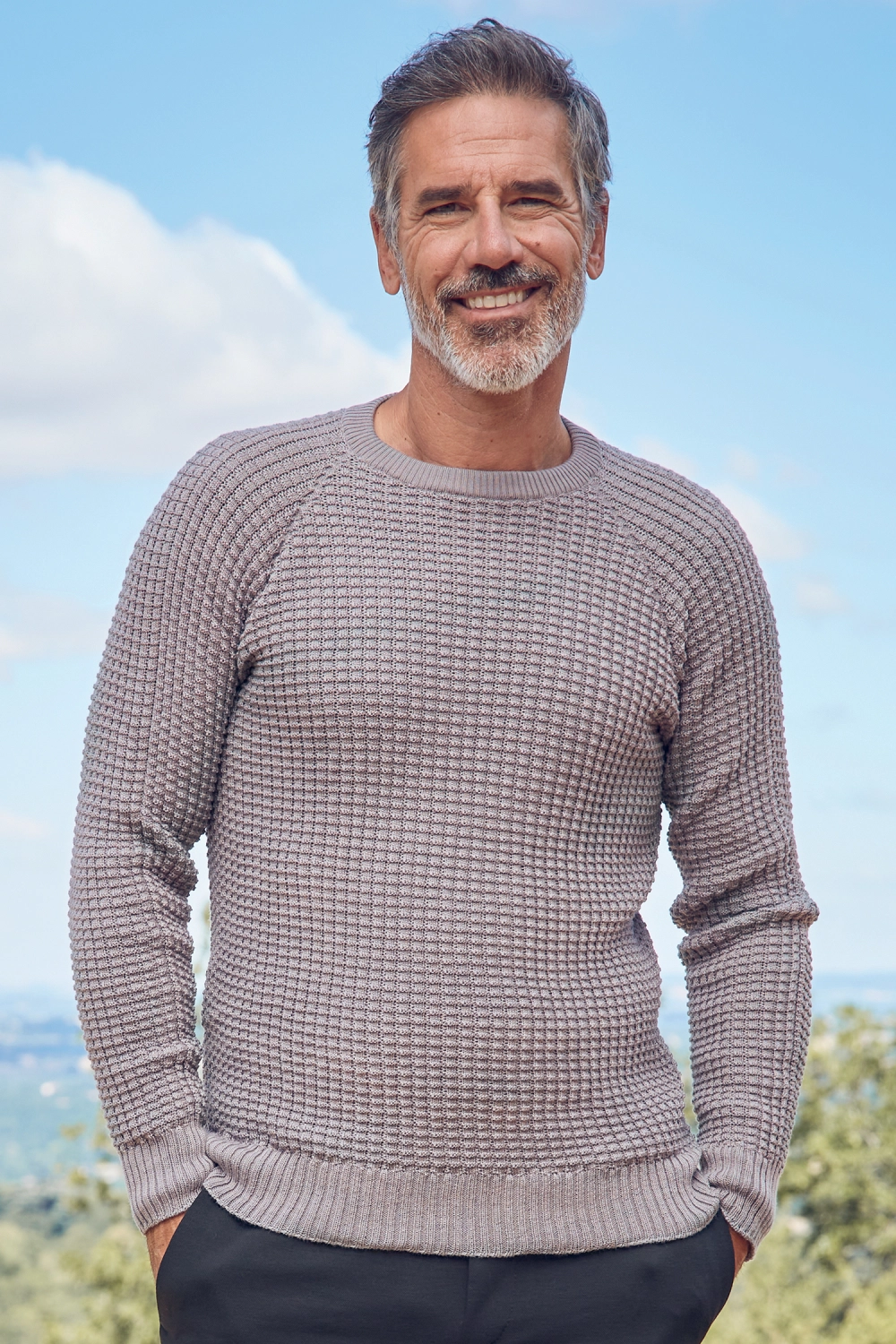 Pull en laine mérinos pour homme