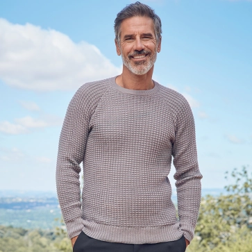 Pull en laine mérinos pour homme
