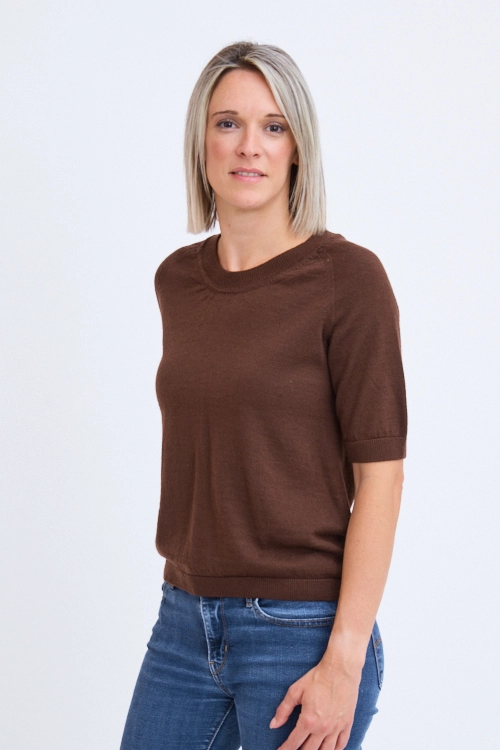 Pull laine merinos manches courte mff 3