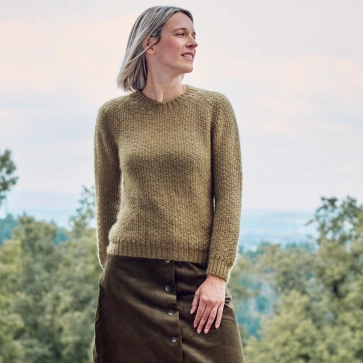 Pull mohair col rond pour femme