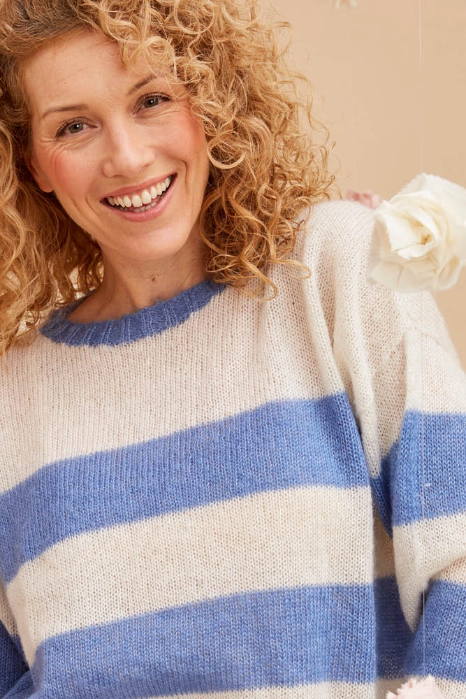 Pull laine mohair soie fantaisie fant pe24 6