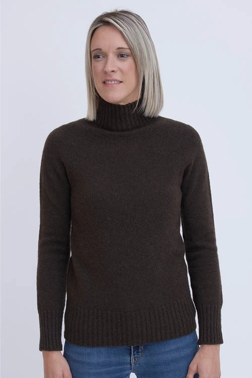 Pull laine yack col chemine femme bamyfc 3