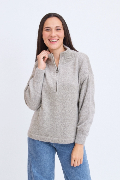 Pull laine yack col chemine femme ymzf 7