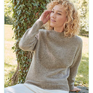 Pull laine de yack manches raglan