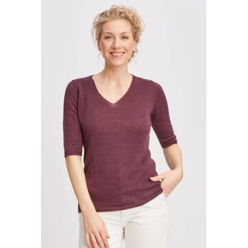 Pull en lin col V
