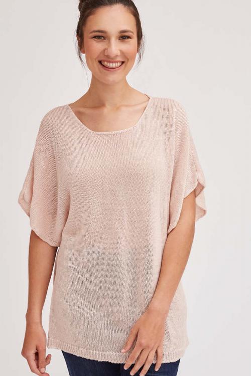 Pull tunique en lin