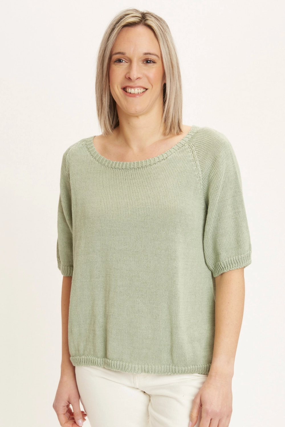 Pull manches 3 4 lin coton seacell lcstmc 5