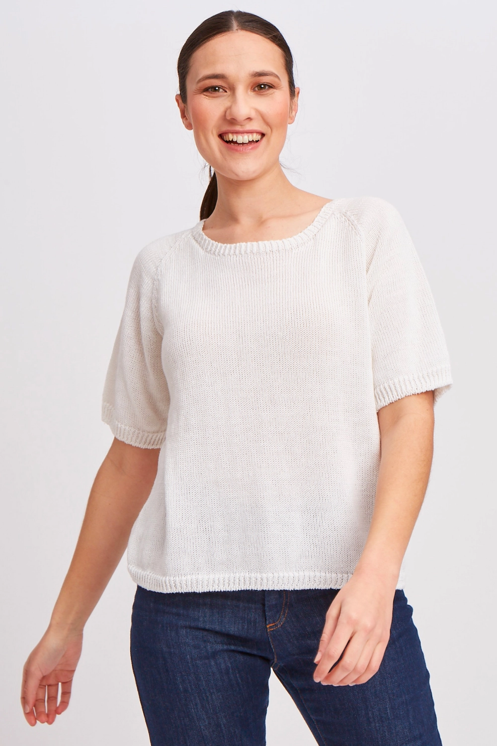 Pull manches 3 4 lin coton seacell lcstmc 7