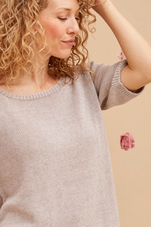 Pull manches 34 lin coton seacell lcstmc pe24 9