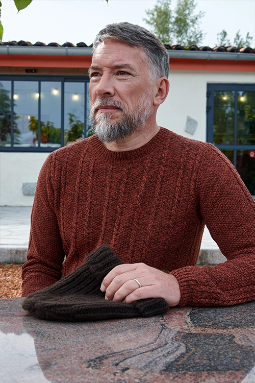 Pull merinos torsades homme CCMPH 4