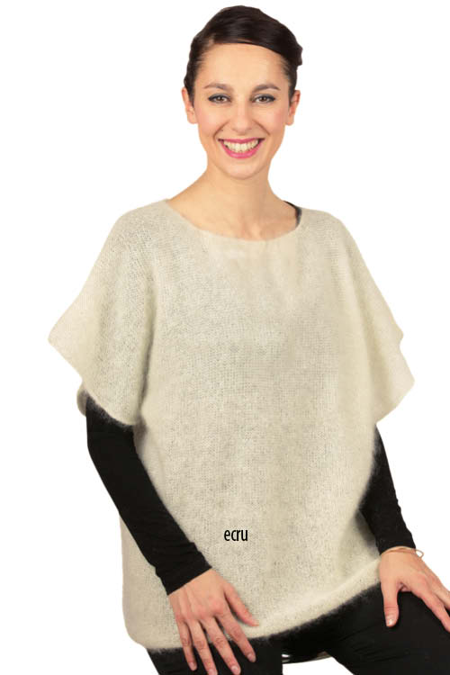 Pull mohair manches courtes  