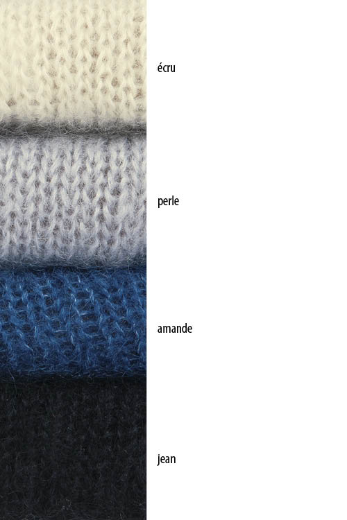 Pull mohair gput couleurs