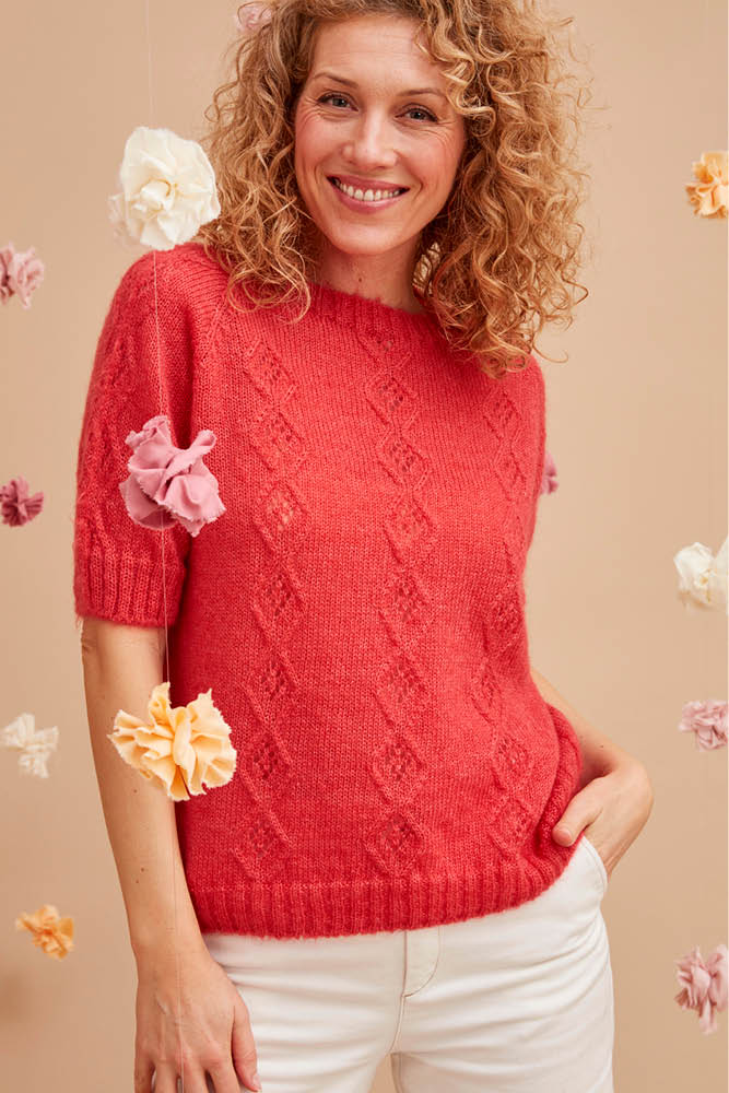 Pull mohair manches courtes pmca pe24 2