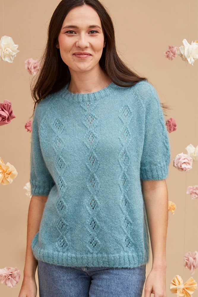 Pull mohair manches courtes pmca pe24 3