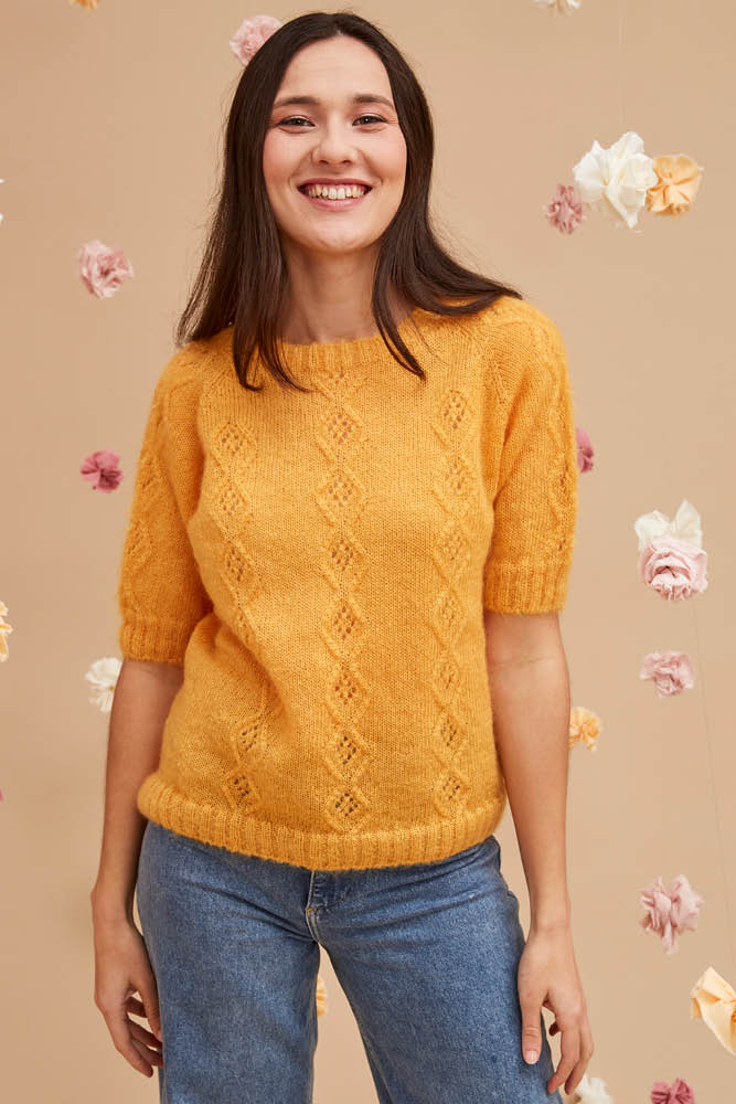 Pull mohair manches courtes pmca pe24 5