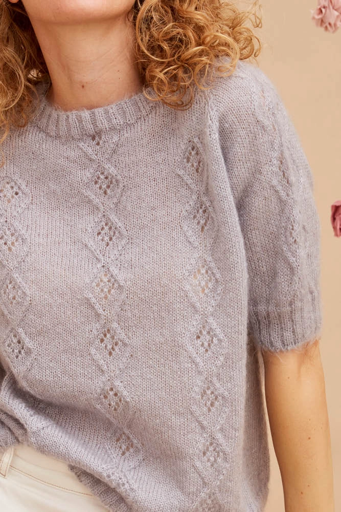 Pull mohair manches courtes pmca pe24 7