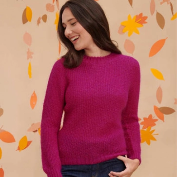 Pull laine col rond point de riz