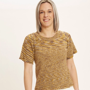 Pull petites manches en coton bio 