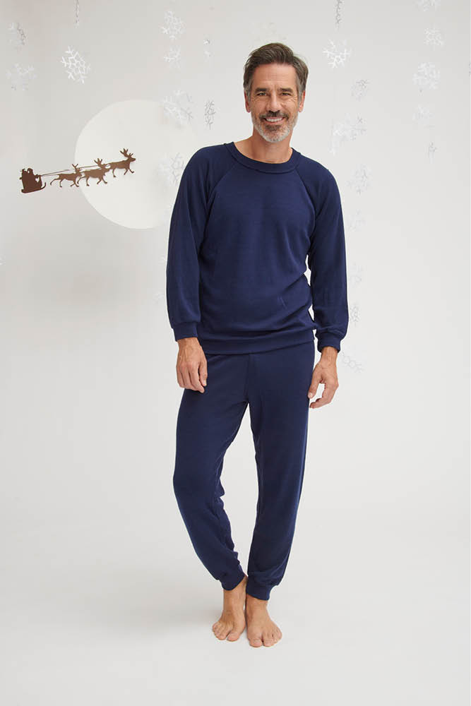 Pyjama laine mérinos homme