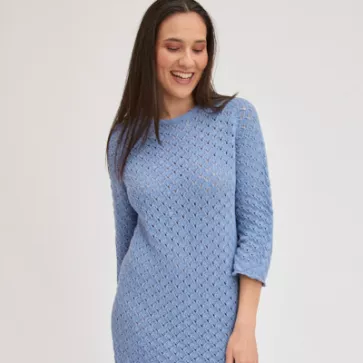 Robe courte en coton recyclé et bio