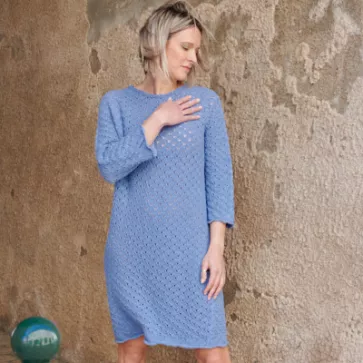 Robe courte en coton recyclé et bio