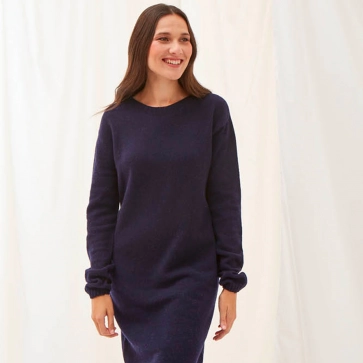 Robe en laine recycl&eacute;e Alma
