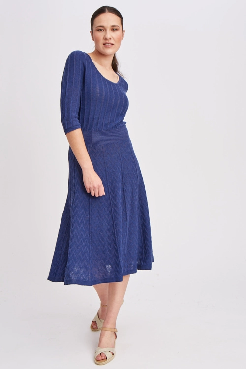 Robe en lin coton bio et seacell