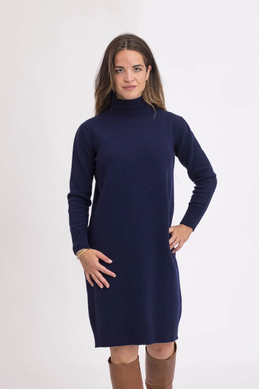 Robe longue laine recyclee les bobines bobchiara 3