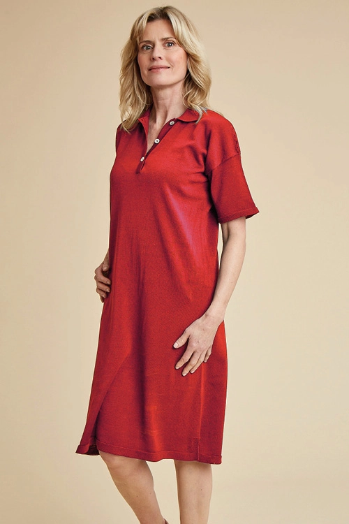 Robe polo fil d'écosse bio