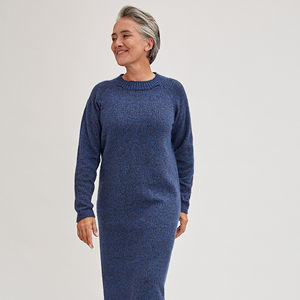 Robe pull en laine de yack longue