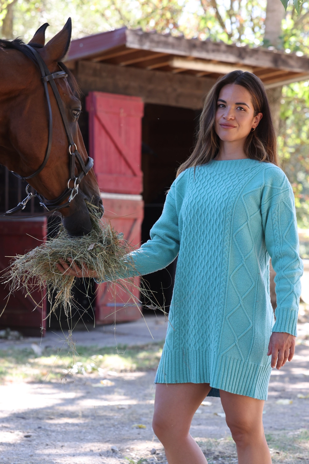 Robe torsades laine recyclee bobrita femme 2