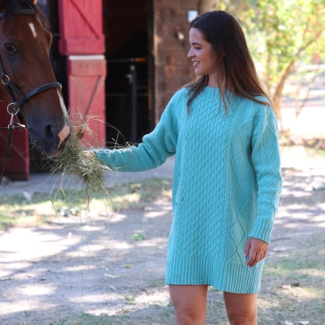 Robe en laine recycl&eacute;e Rita