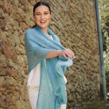 Étole séduction laine mohair et soie pour femme