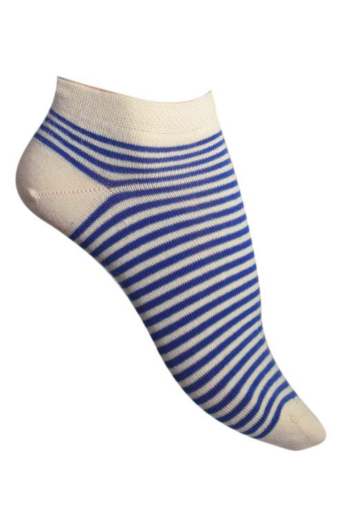 Socquettes coton peigné Rayures Bicolores
