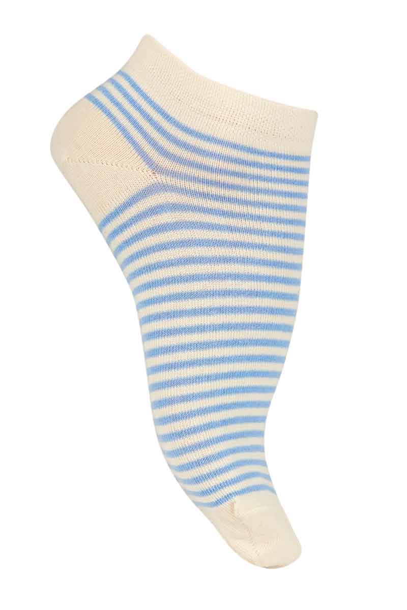Socquettes courtes coton Rayures Bicolores