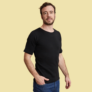 T-shirt laine mérinos manches courtes pour homme