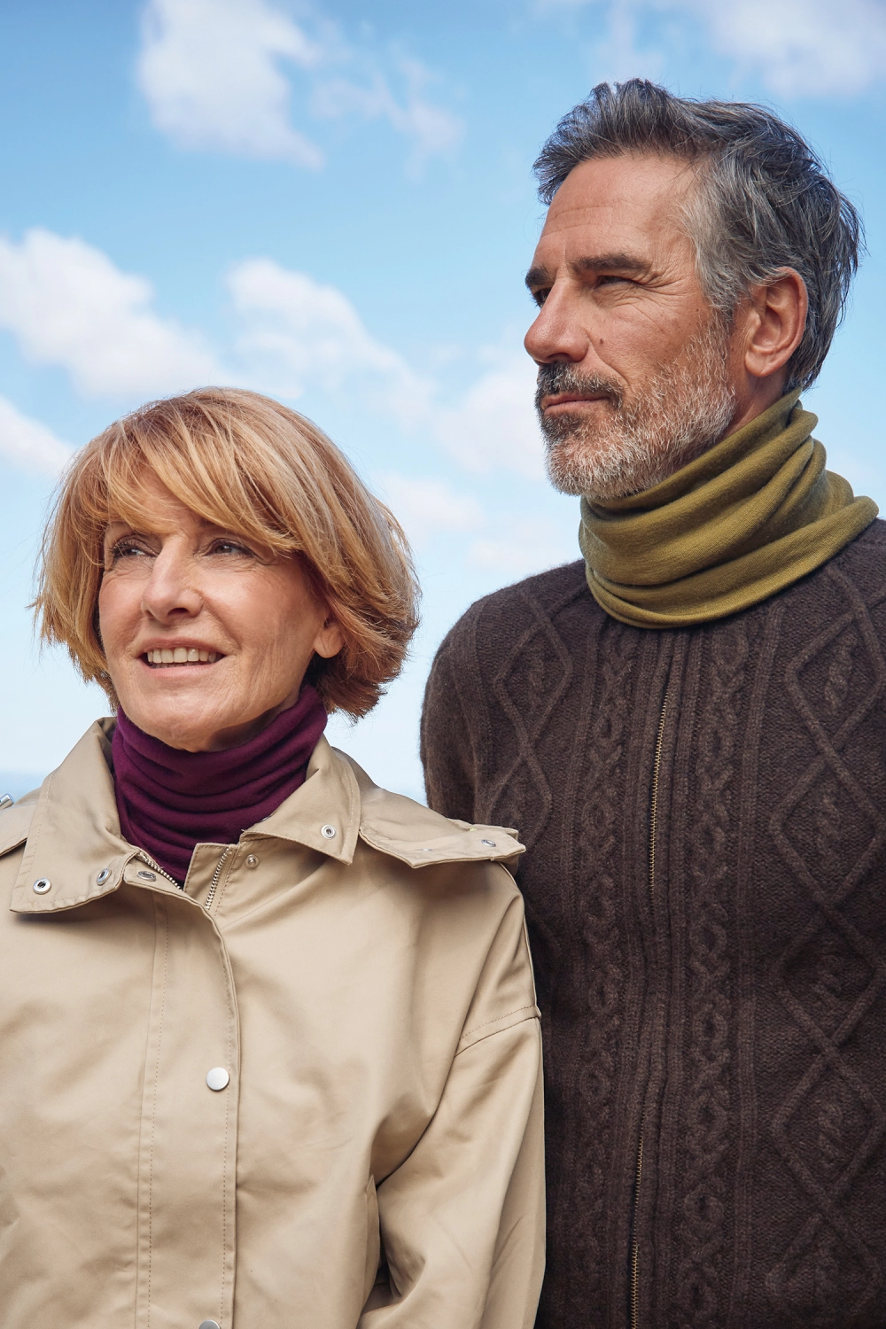 Tour de cou laine mérinos pour homme