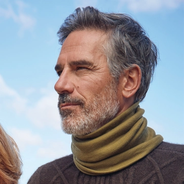 Tour de cou laine mérinos pour homme