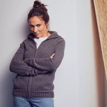 Veste laine recyclée Charlotte