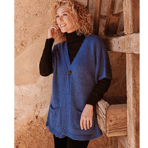 Veste mohair et soie