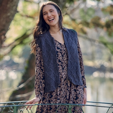 Gilet en laine sans manche yack mérinos et soie pour femme