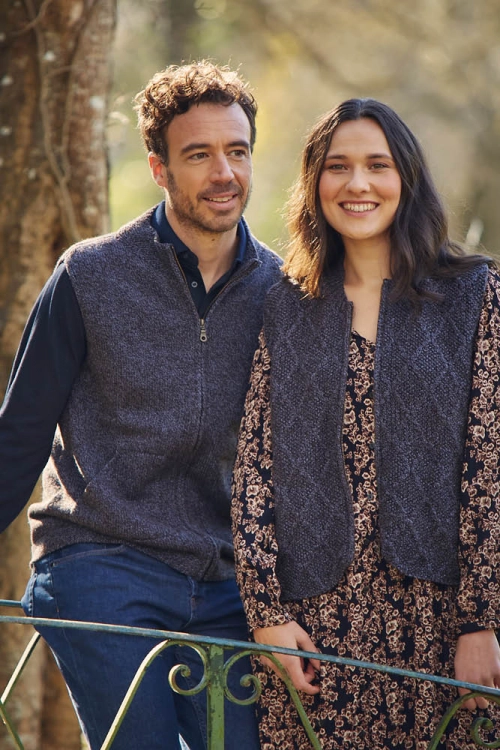 Veste sans manche yack merinos femme ymesf2