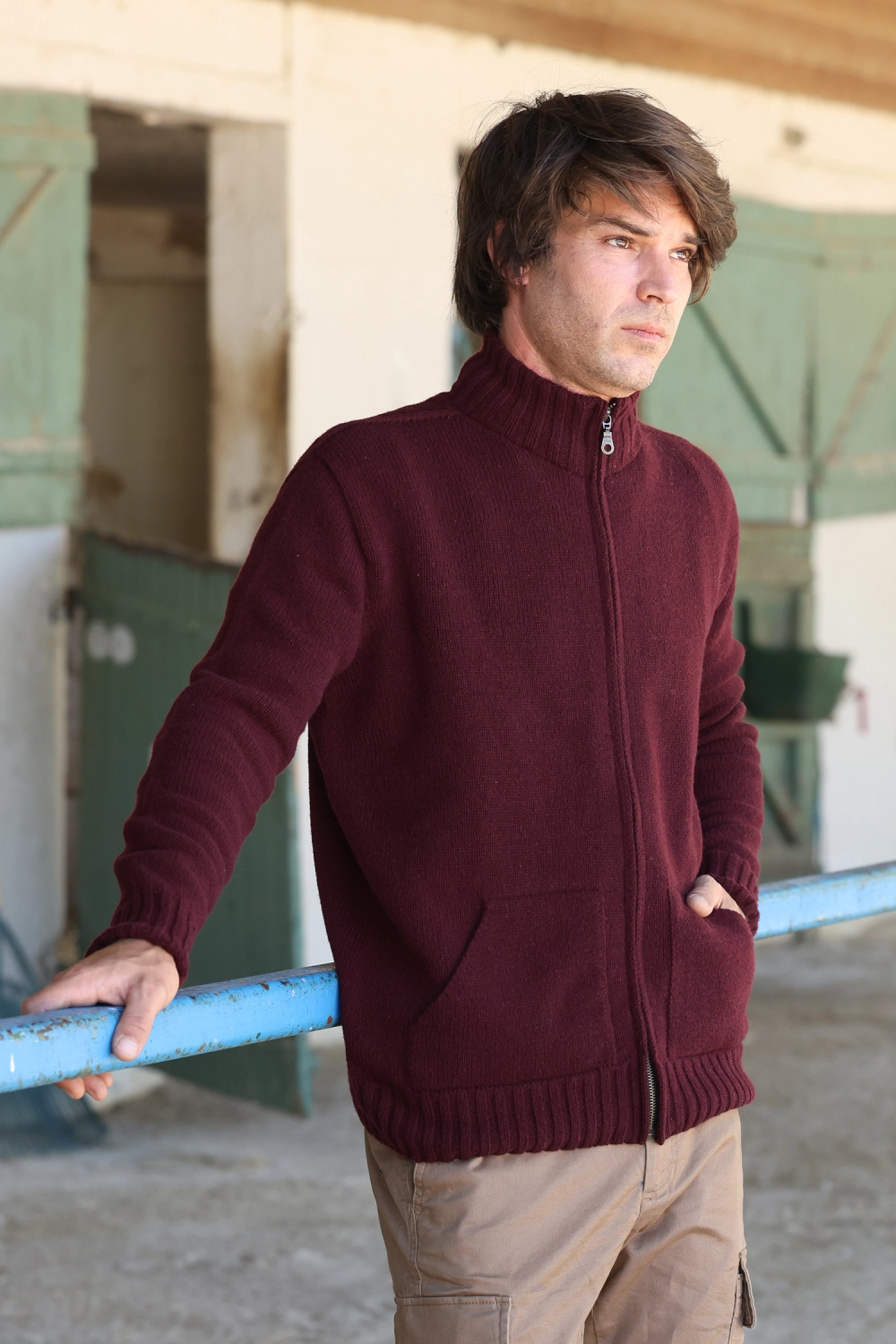 Gilet en laine recyclé pour homme Léo